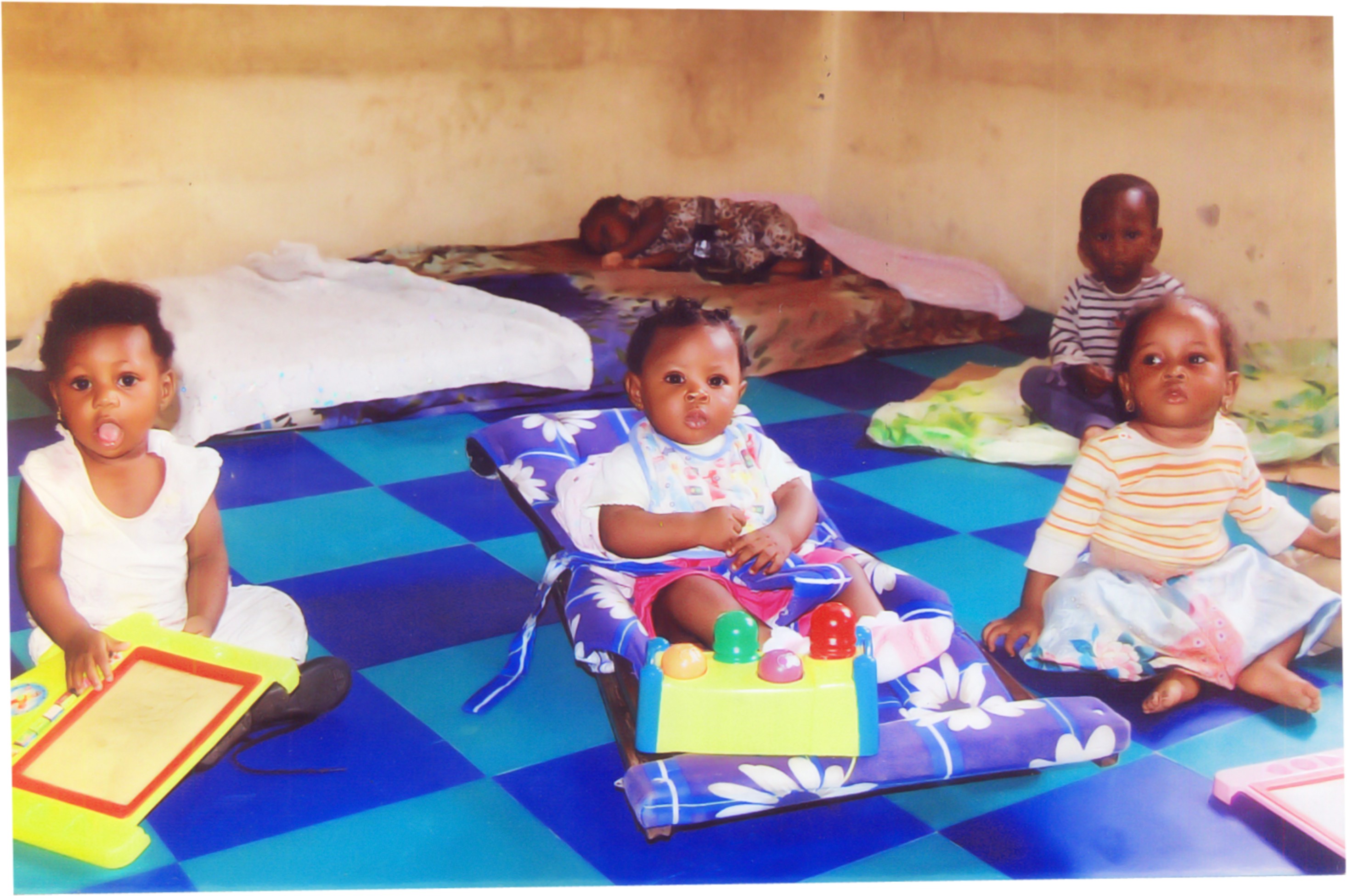 Young children learning and playing together in the Brown Group crèche